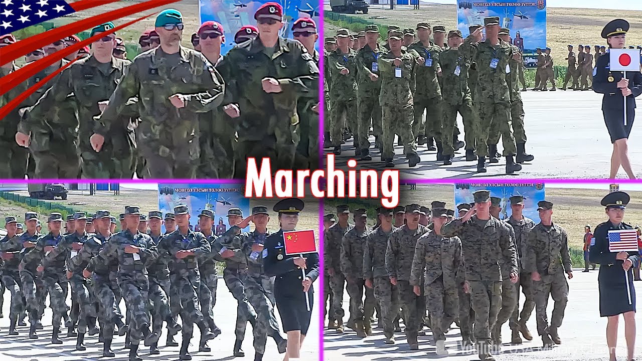 Parade Showcases Various Military Marching Styles from Different Countries