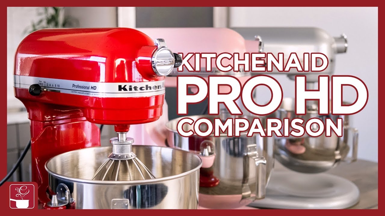 Сравнение миксеров KitchenAid: профессиональный HD-миксер, миксер Artisan и миксер с подъемной ча...