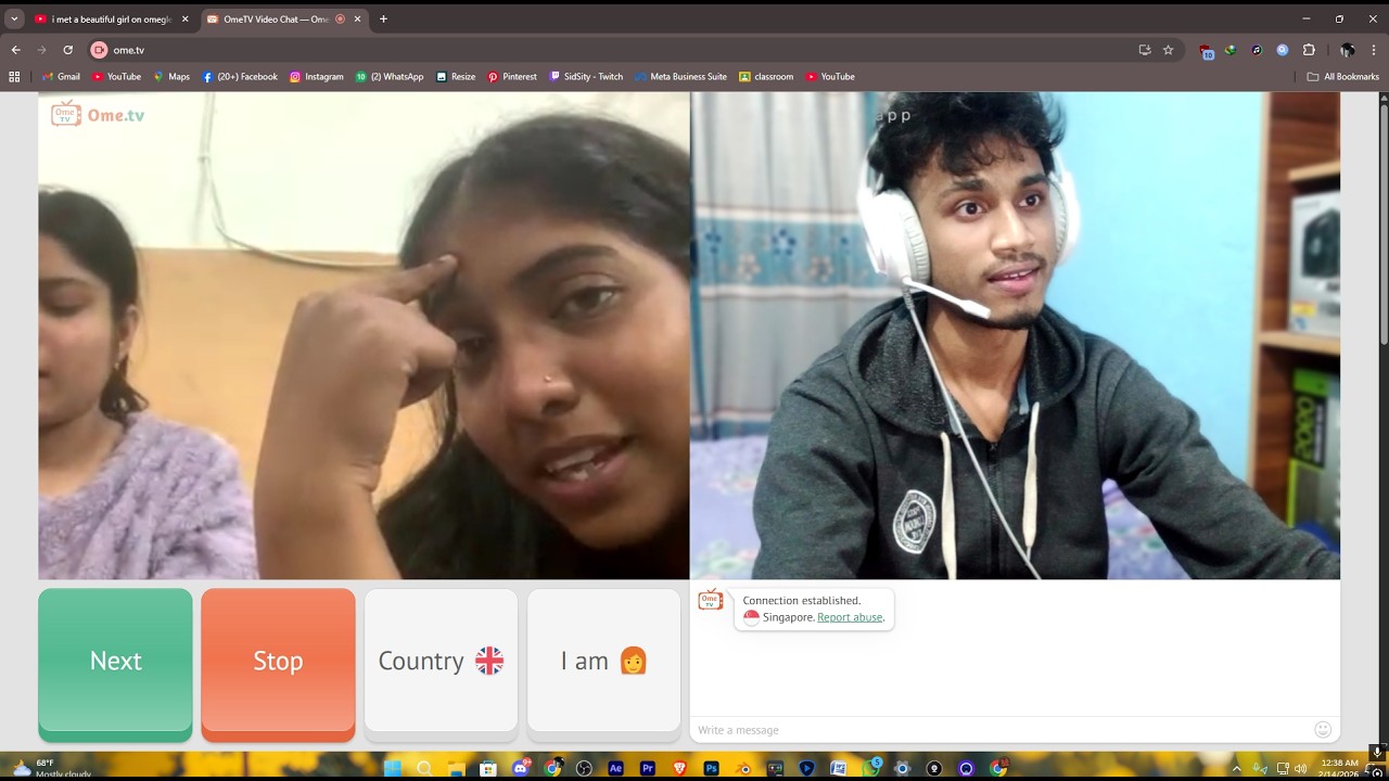 i am meeting now, a beautiful girl on omegle | I'm ON LIVE