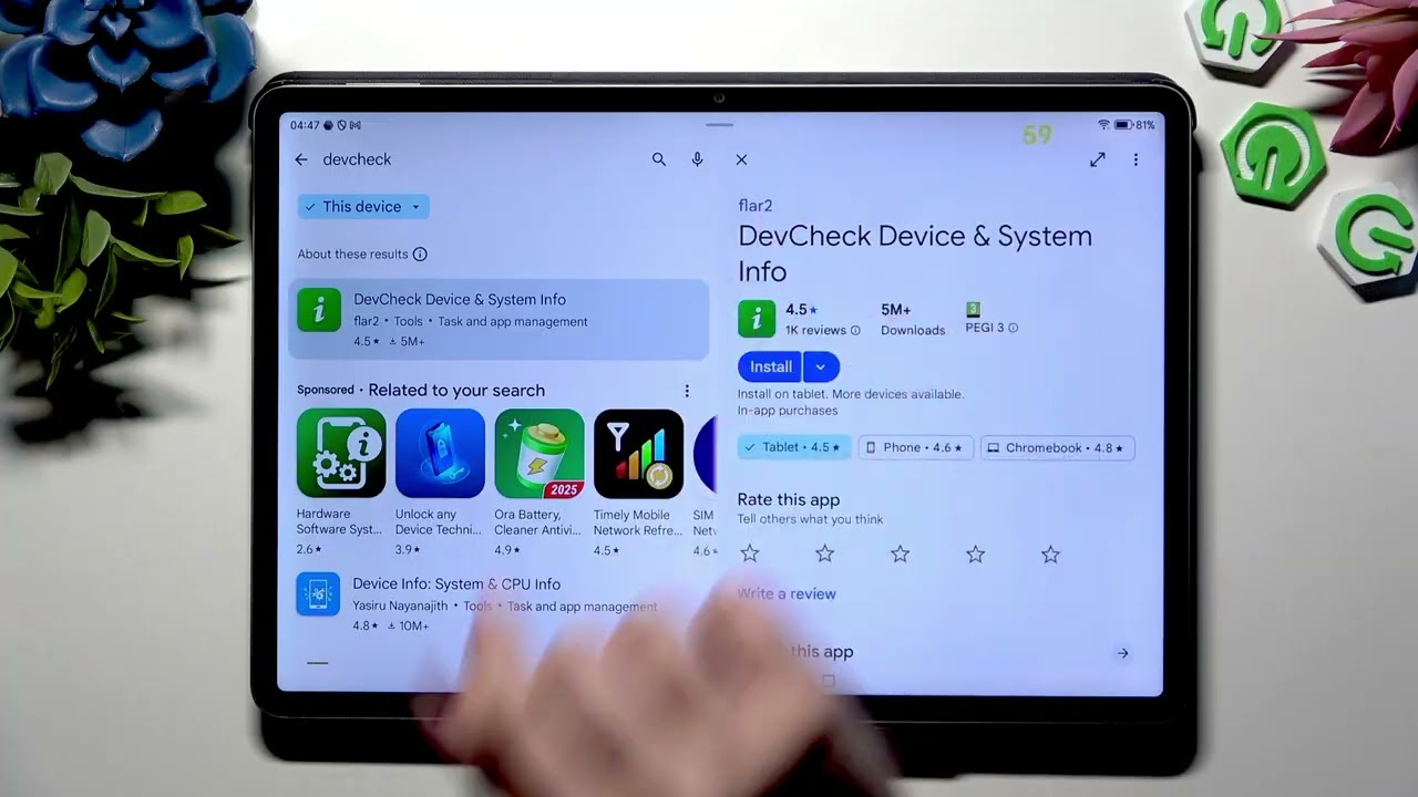 HONOR Pad V9 &ndash; How to Check Full Device Specifications with DevCheck