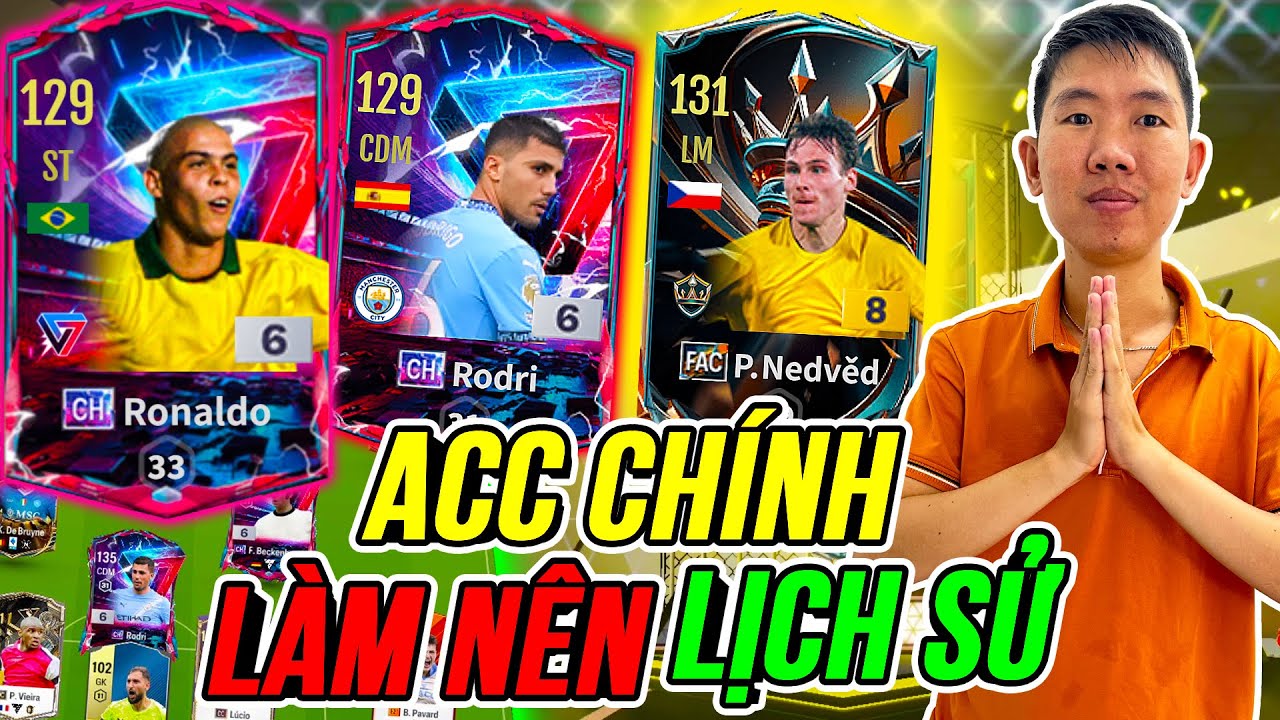 Thành Hòa Build lại ACC Chính Vô Tình Làm Nên Lịch Sử với Nedved FAC+8 đầu tiên Server | FC Online