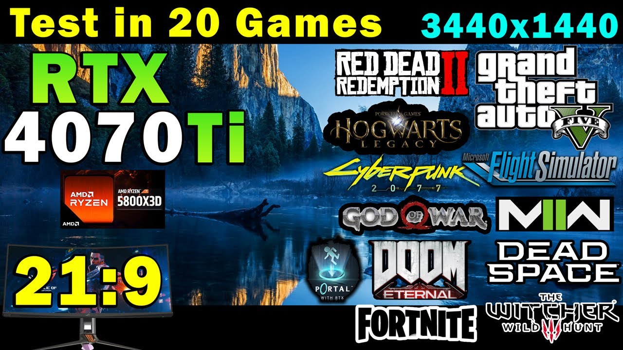 RTX 4070 Ti 12GB + Ryzen 7 5800X3D | Test in 20 Games | Ultrawide 3440x1440