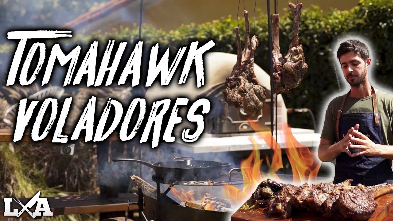 Tomahawk Voladores con Berenjenas Rellenas | Receta de Locos X el Asado