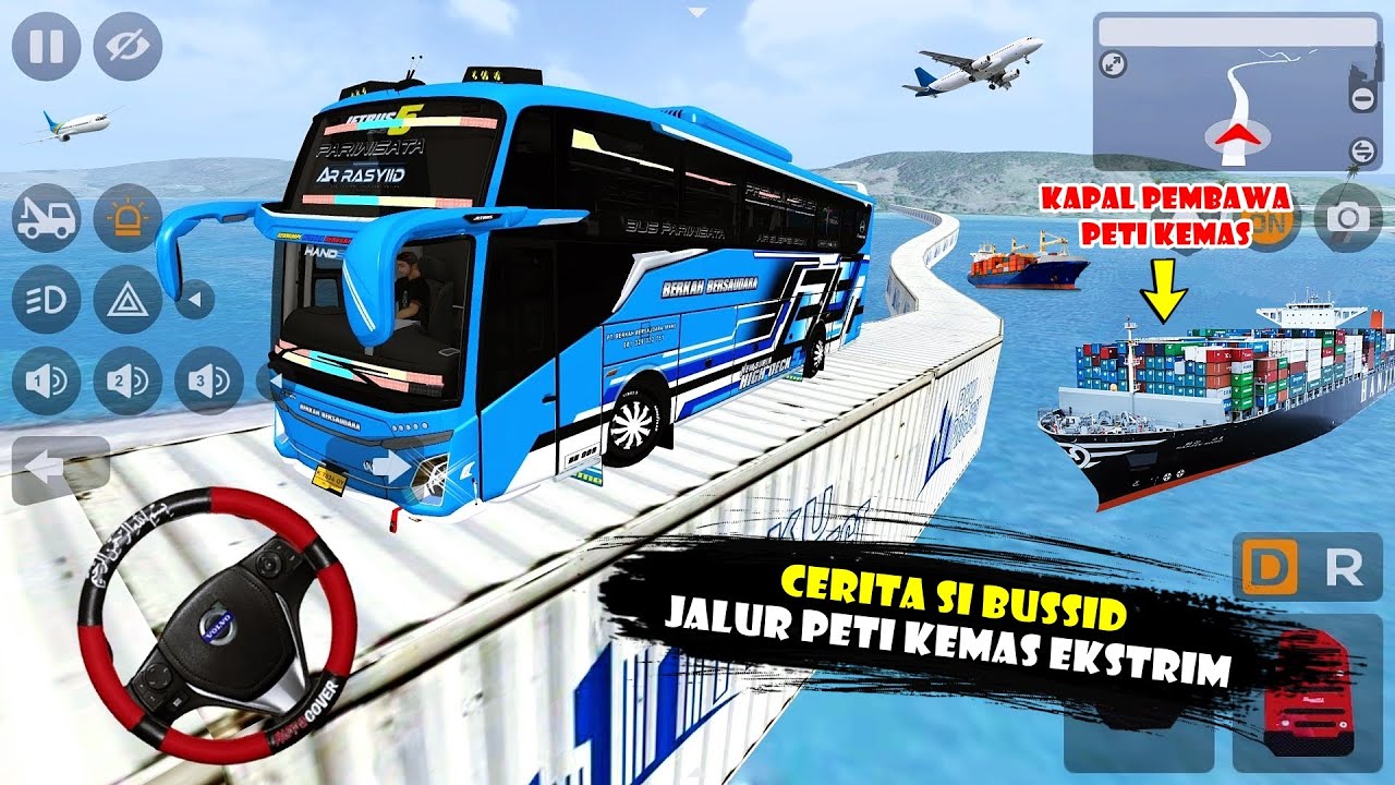 Bus Pariwisata Ar Rasyid Berkah Bersaudara Lewat Jalur Peti Kemas Ekstrim Jumpa Sama Princes Ramisya