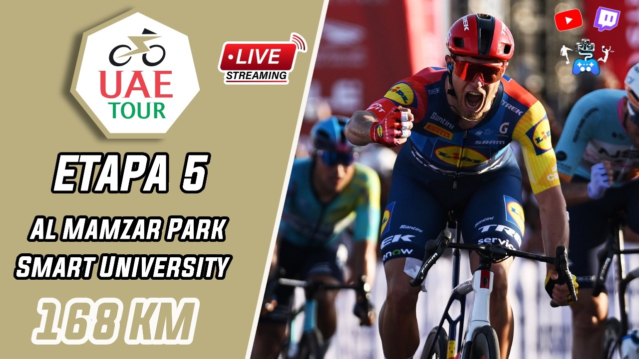 🚵‍♂️🚨 🇦🇪 UAE TOUR 2026 🇦🇪 ETAPA 5 - AL MAMZAR PARK - H. B. M SMART UNIVERSITY  168 KM  REACCIÓN🚨🚵‍♂️