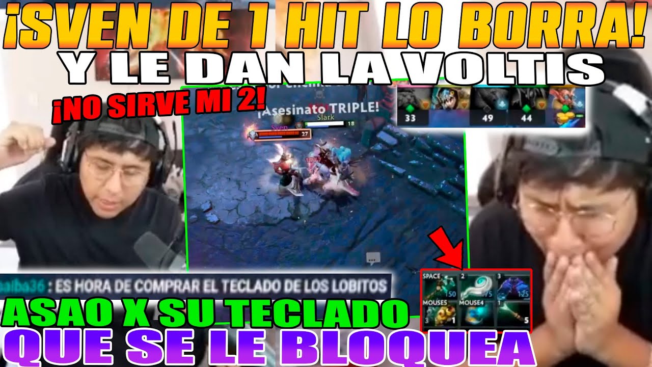 SVEN DE 1 HIT LO BORRA Y LA VOLTIS!! MACARIUS ASAO POR SU TECLADO QUE SE BLOQUEA EN PLENA TF DOTA 2