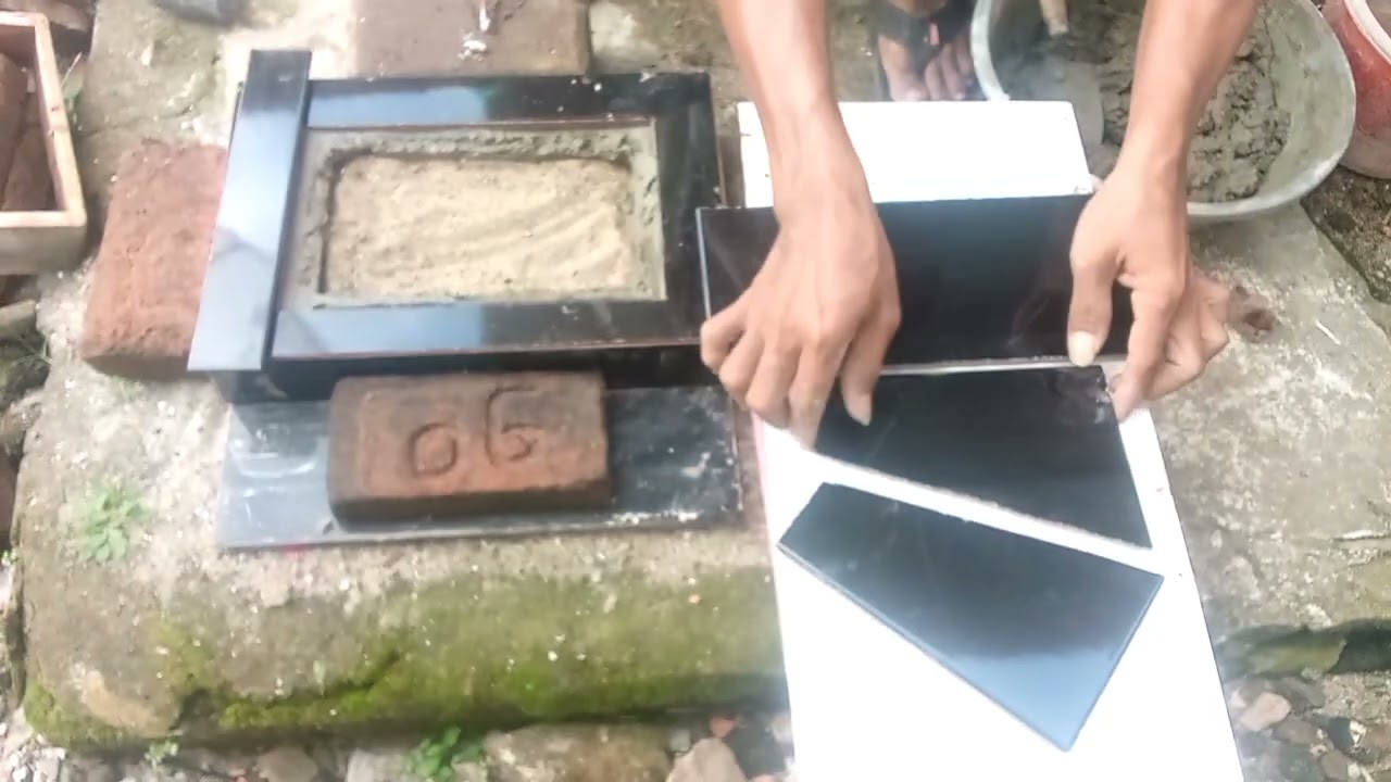 MUDAH!! Cara Membuat Plakat Nisan Dari Keramik!! DIY