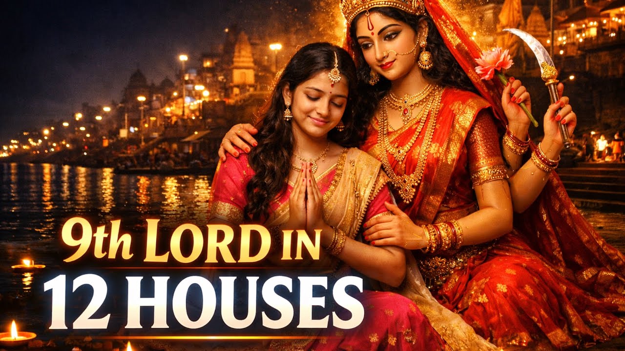 9th lord in all 12 houses | activate your luck | house of knowledge