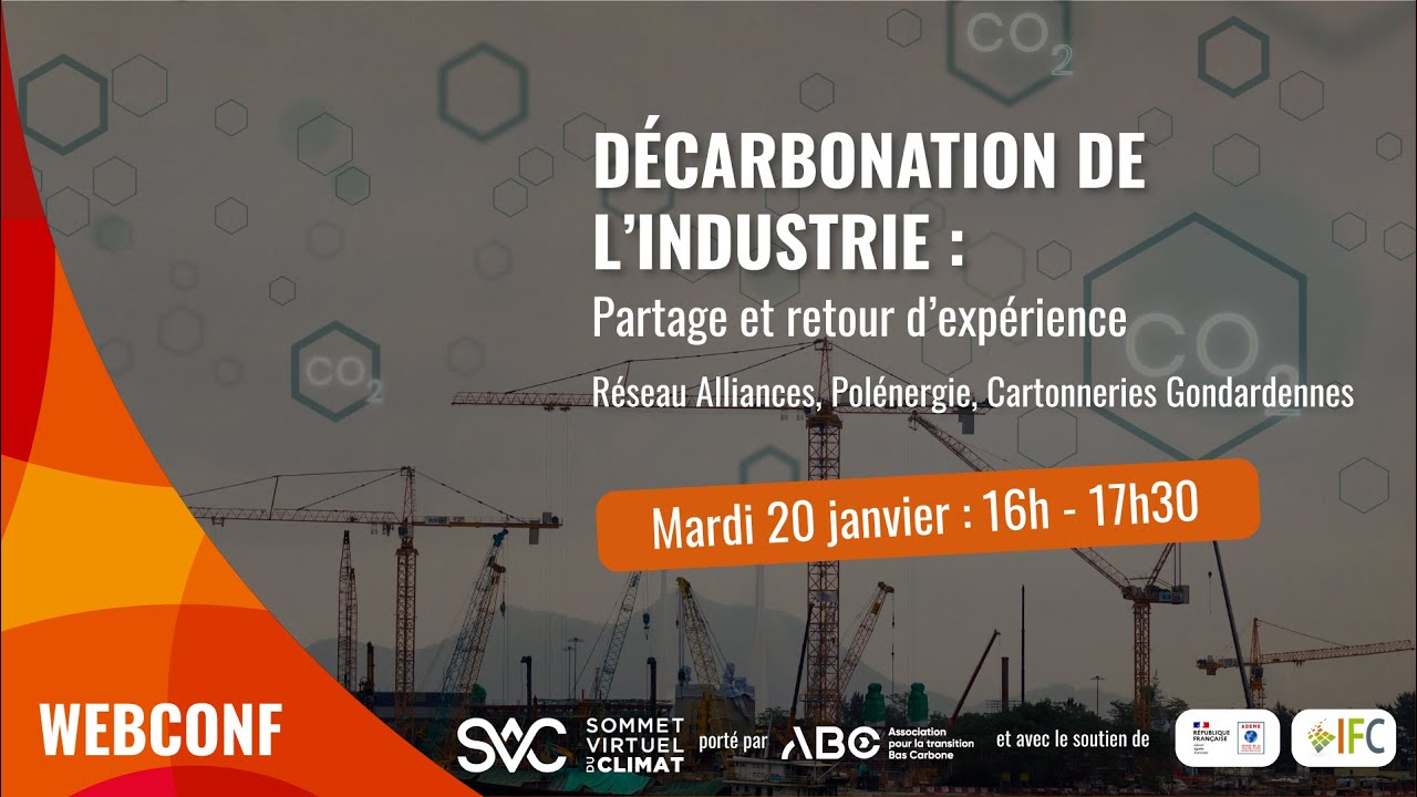 Décarbonation de l'industrie : partage et retour d'expérience