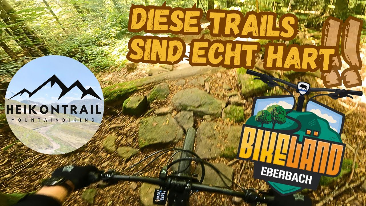 Ein roter Trail im Bikeländ Eberbach schon grenzwertig | Die härtesten Trails Deutschlands ? | Raw