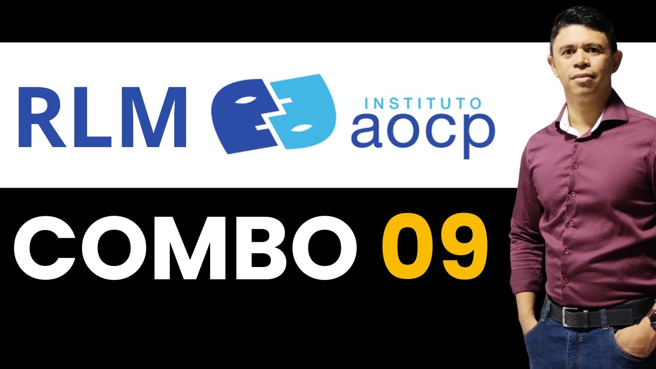 ✅ RACIOCÍNIO LÓGICO INSTITUTO AOCP: 🔥 Super Combo de Questões Resolvidas!  👉 COMBO 09 #8190