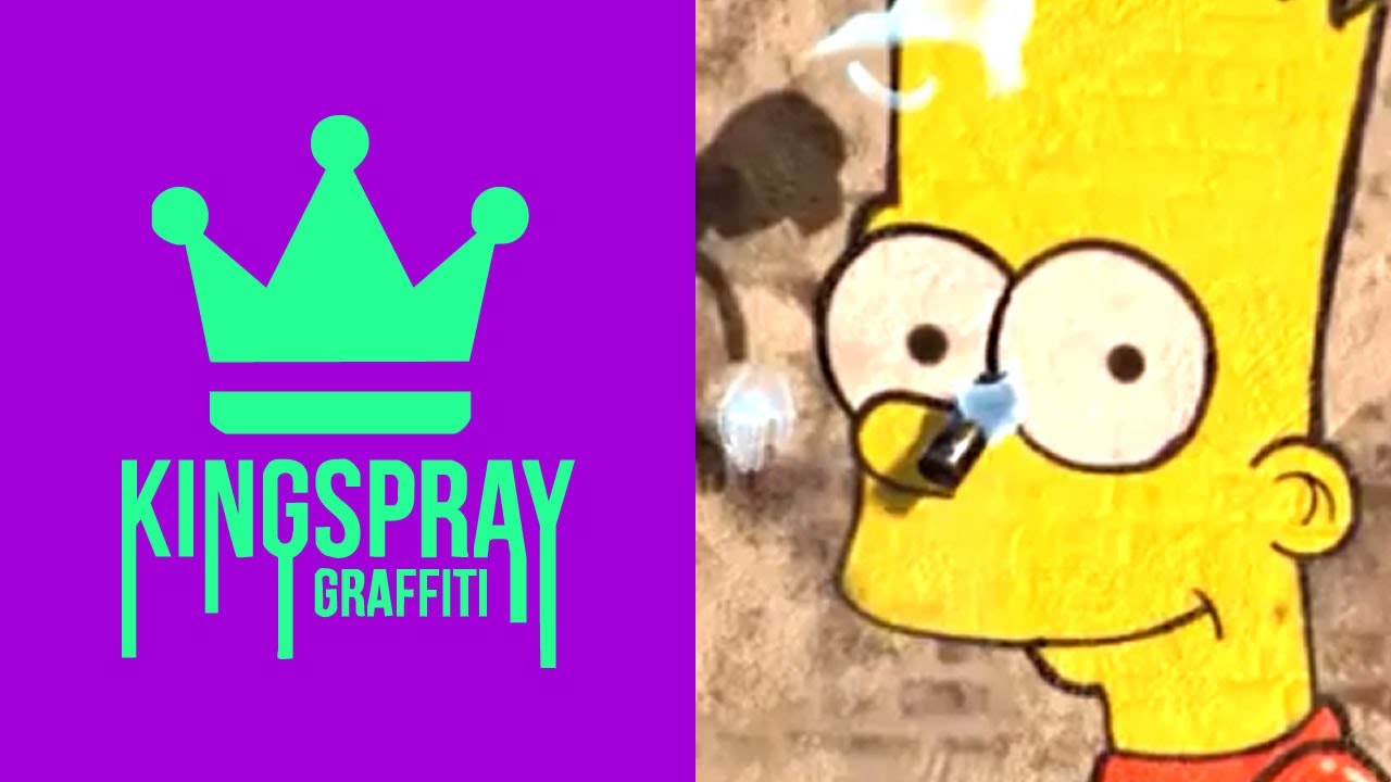 Grafite do Bart Simpson - Kingspray Graffiti VR