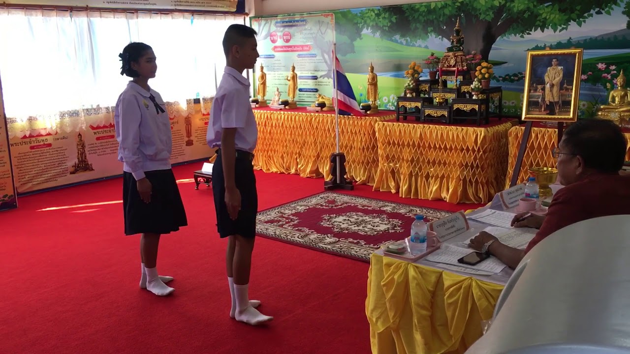 มารยาทไทยระดับชาติโรงเรียนบ้านสำโรงเหรียญทองชนะเลิศ