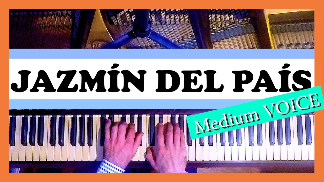 JAZMIN DEL PAIS que lindo KaraOKe - GUASTAVINO 🔉 Piano Accompaniment 🎼Score & Lyrics
