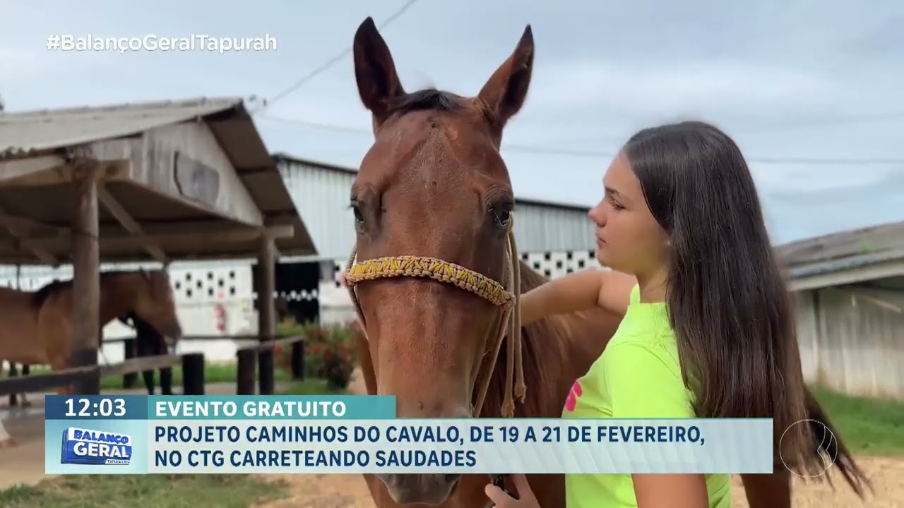 Projeto caminhos do cavalo, de 19 a 21 de fevereiro no CTG Carreteando Saudades.