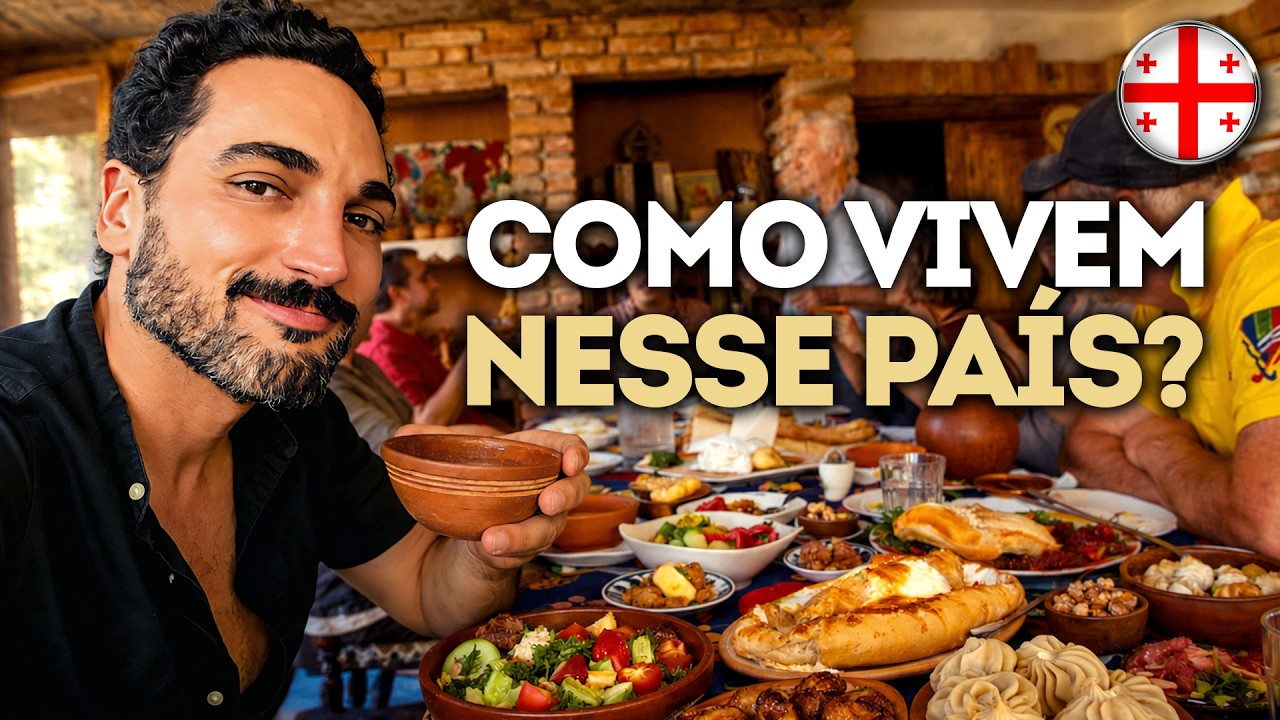 INVADI A CASA DE UMA FAMÍLIA na GEORGIA e pedi pra almoçar com eles! - Estevam Pelo Mundo