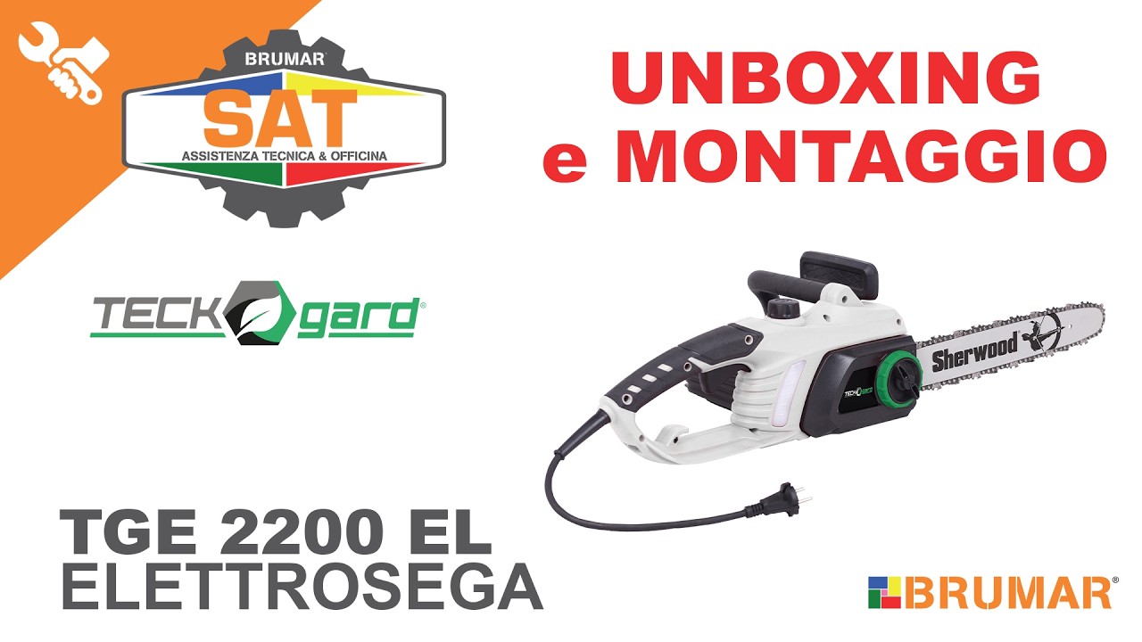UNBOXING e MONTAGGIO Elettrosega TECKGARD TGE 2200 EL ⚡ 2200W | Barra 40 cm