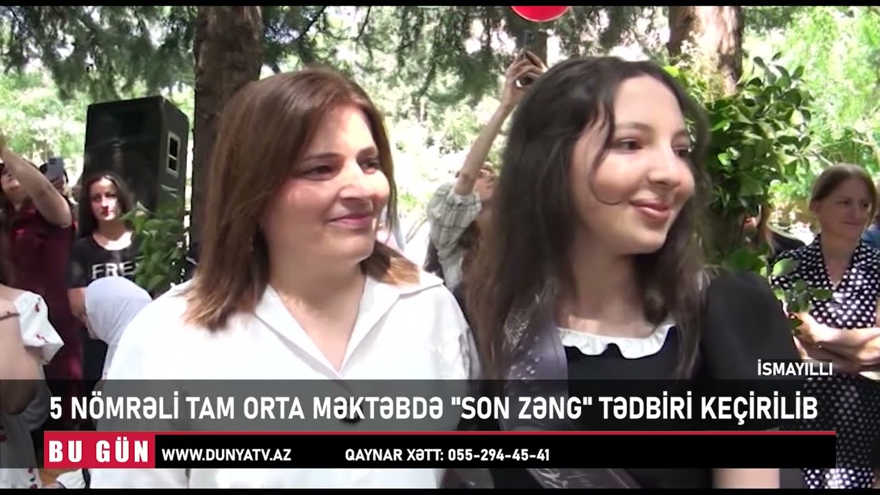 İSMAYILLIDA 5 NÖMRƏLİ TAM ORTA MƏKTƏBDƏ SON ZƏNG TƏDBİRİ KEÇİRİLİB