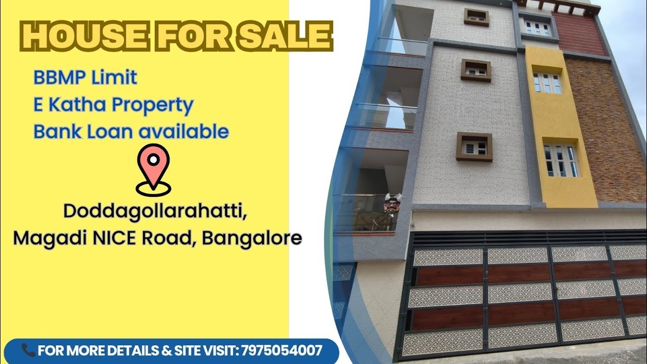 🏠 House for Sale –📍Doddagollarahatti, near Magadi NICE Road 📞 For More Details, Contact: 79750 54007