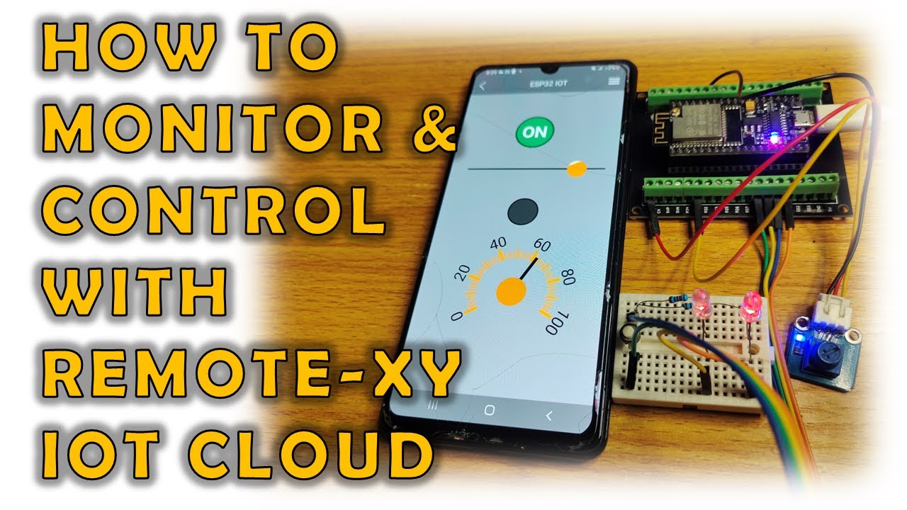 Как отслеживать и контролировать ESP32 из любой точки мира с помощью RemoteXY IoT Cloud