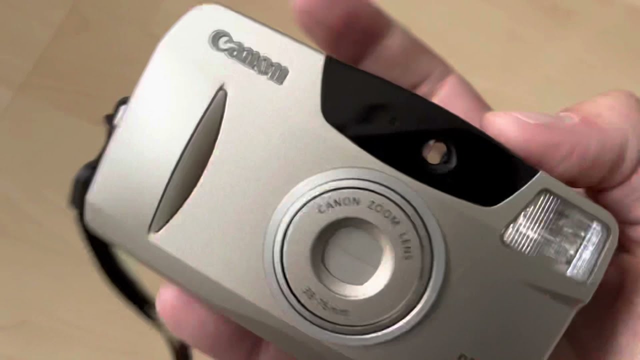 Canon Prima Zoom76 date retro 35mm film photo camera test and review