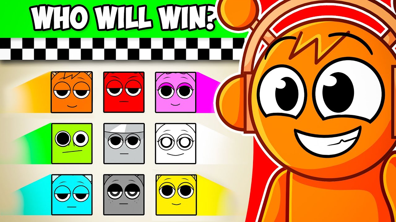 Реакция на ULTIMATE SPRUNKI Square Race!