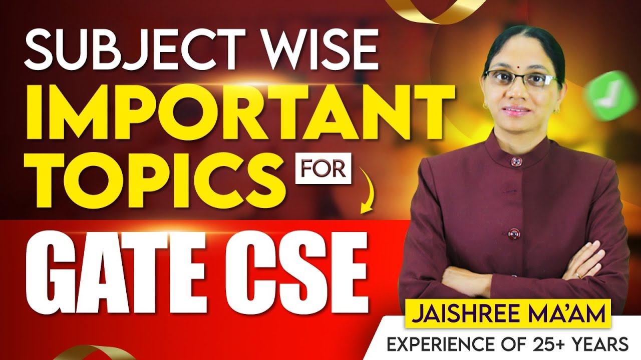 GATE CSE IMP Topics Subject-wise Breakdown | Gate CSE Important Topics @GATEATZEAL