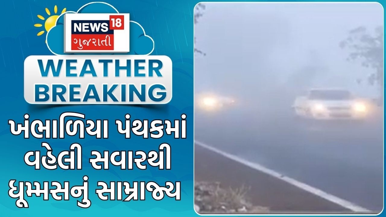 Dwarka Weather Update | ખંભાળિયા પંથકમાં વહેલી સવારથી  ધૂમ્મસનું સામ્રાજ્ય | Fog |Winter Update News