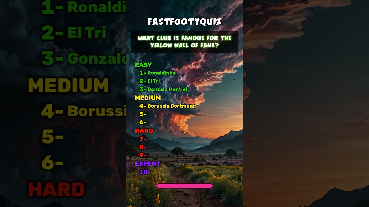 Quiz Think you can handle this challenge Let's test your football brain with 10 brand new questions!