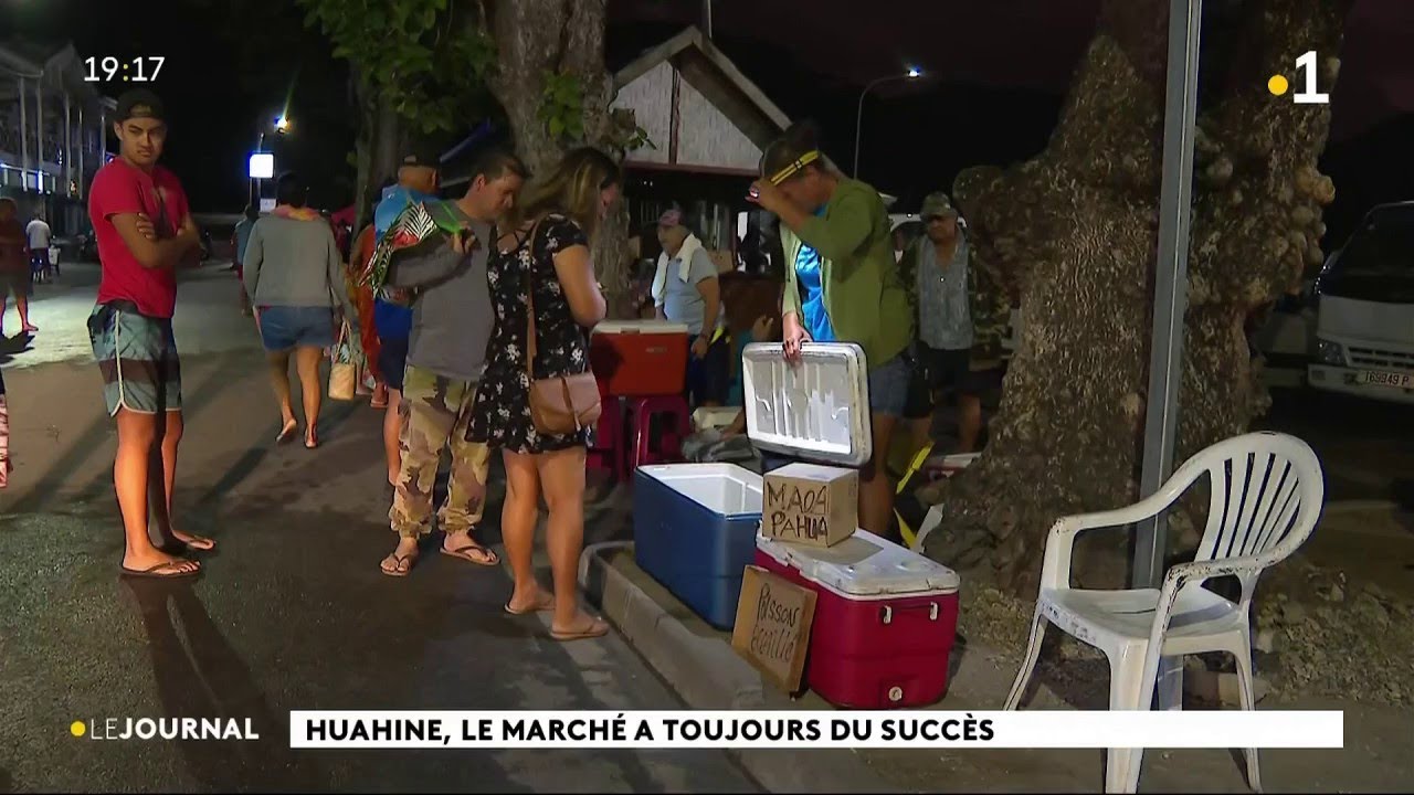 Huahine, le marché a toujours du succès.