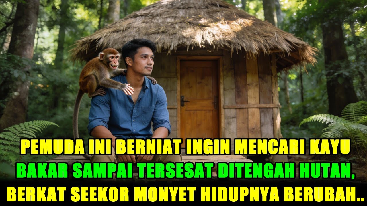 VIRAL !! PEMUDA MENCARI KAYU BAKAR SAMPAI TERSESAT DI  HUTAN NAMUN SELAMAT BERKAT SEEKOR MONYET..