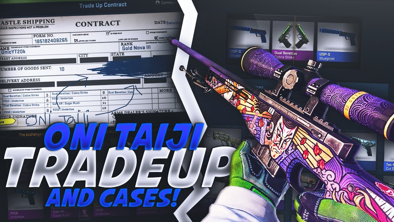 CS:GO - RISKY AWP ONI TAIJI TRADE UP + NEW HYDRA CASE OPENING