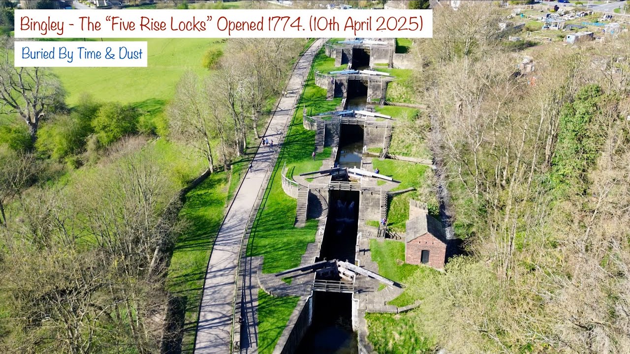 Bingley - Five Rise Locks, on the Leeds & Liverpool Canal.