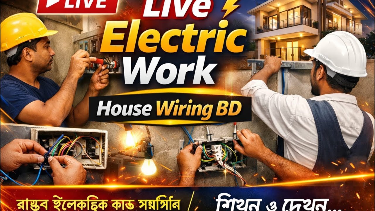 Live Electric Work | House Wiring BD ⚡🏠