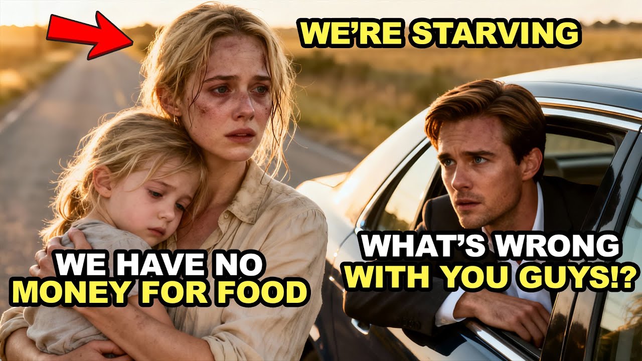 WALKING FOR HOURS TO SAVE ON FOOD, A POOR MOM AND DAUGHTER ARE STOPPED BY A BILLIONAIRE