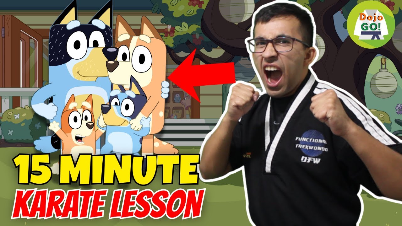 Children Morning Workout | 15 Minute Bluey Karate Lesson | Week 102