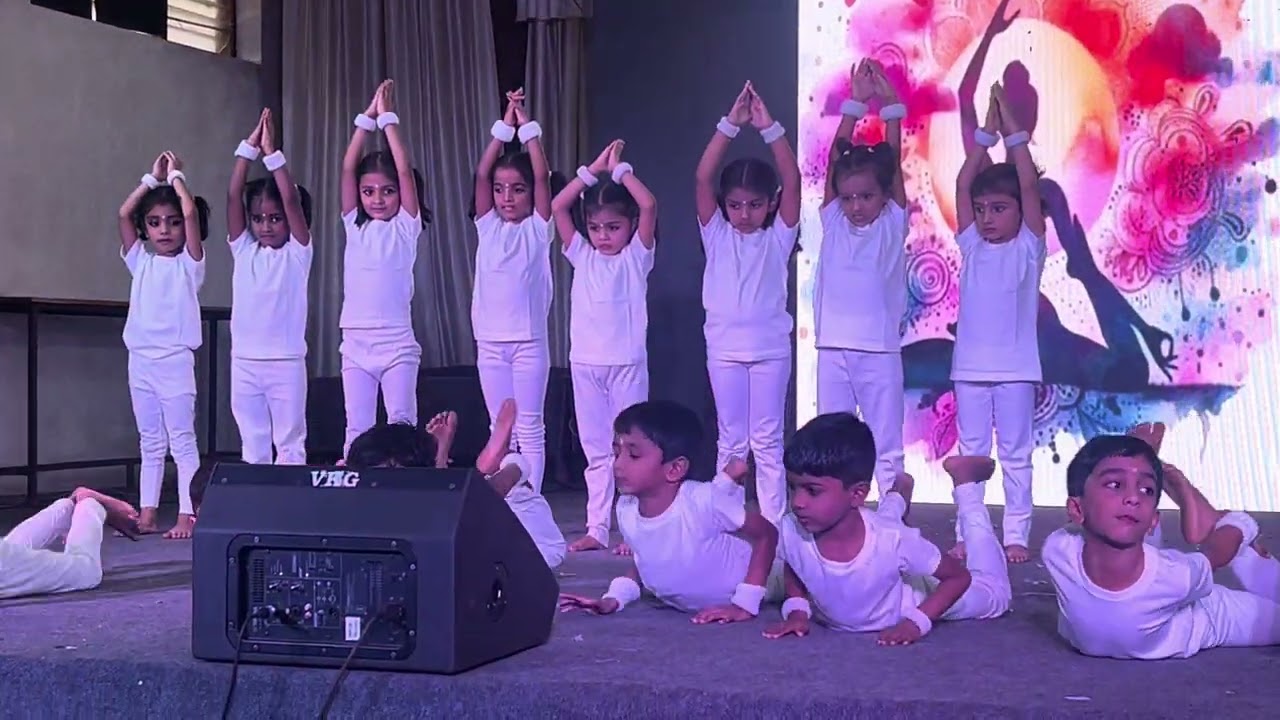 Yoga dance 🧘 #kg #annualdaydance 