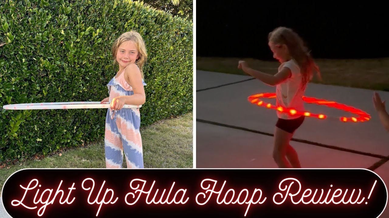 Coolest Light Up Hula Hoop! GlowCity LED Hula Hoop for Kids & Adults