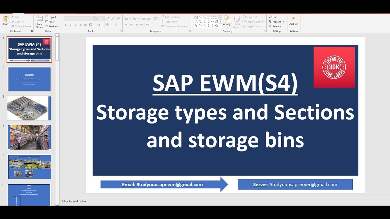 SAP EWM(S4 Embedded) :  Storage types and Sections and storage bins