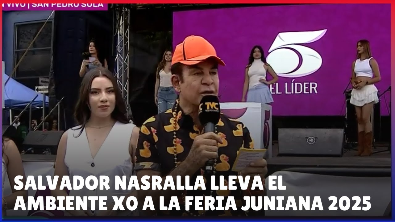 Salvador Nasralla lleva el ambiente X0 a la Feria Juniana 2025