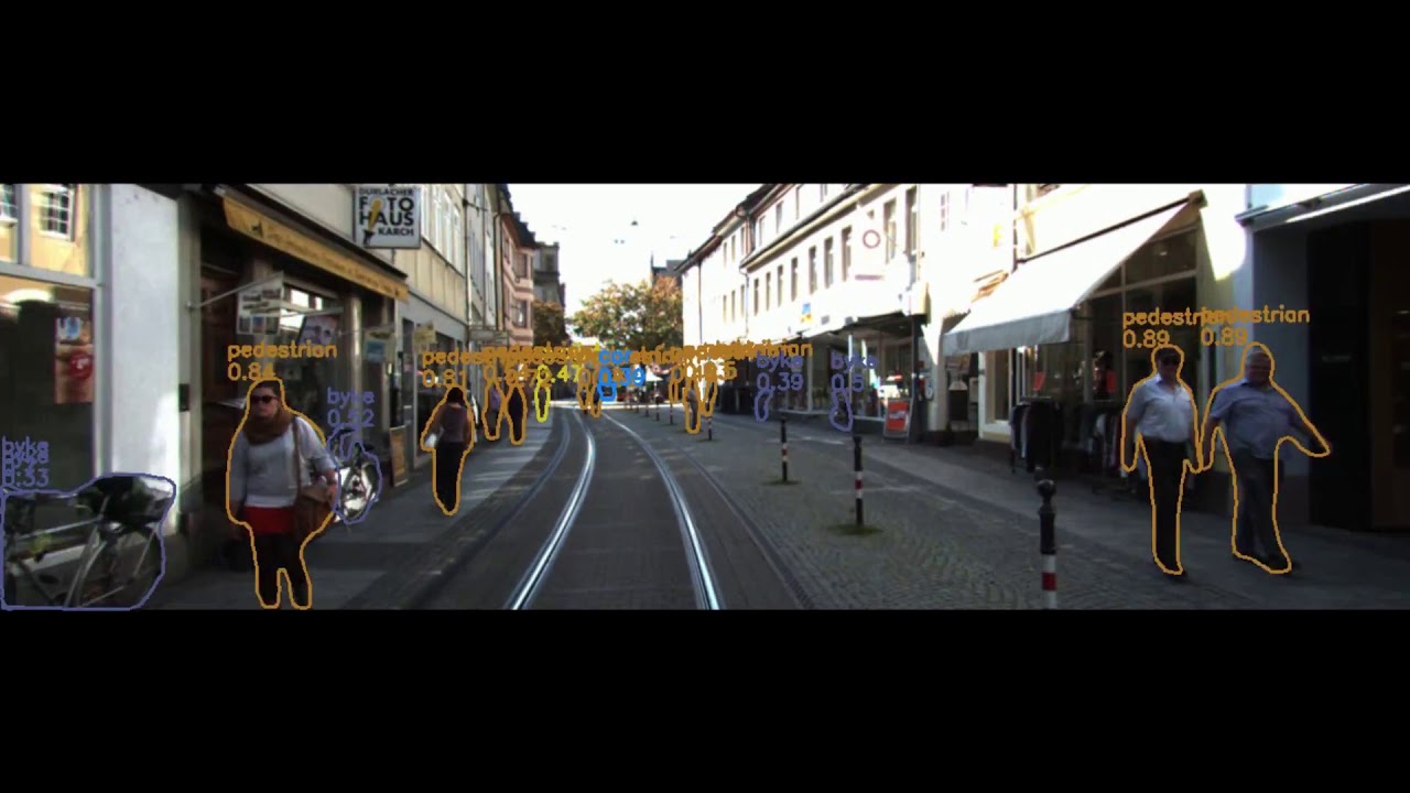 Testing instance segmentation based on deepsnake on the KITTI dataset