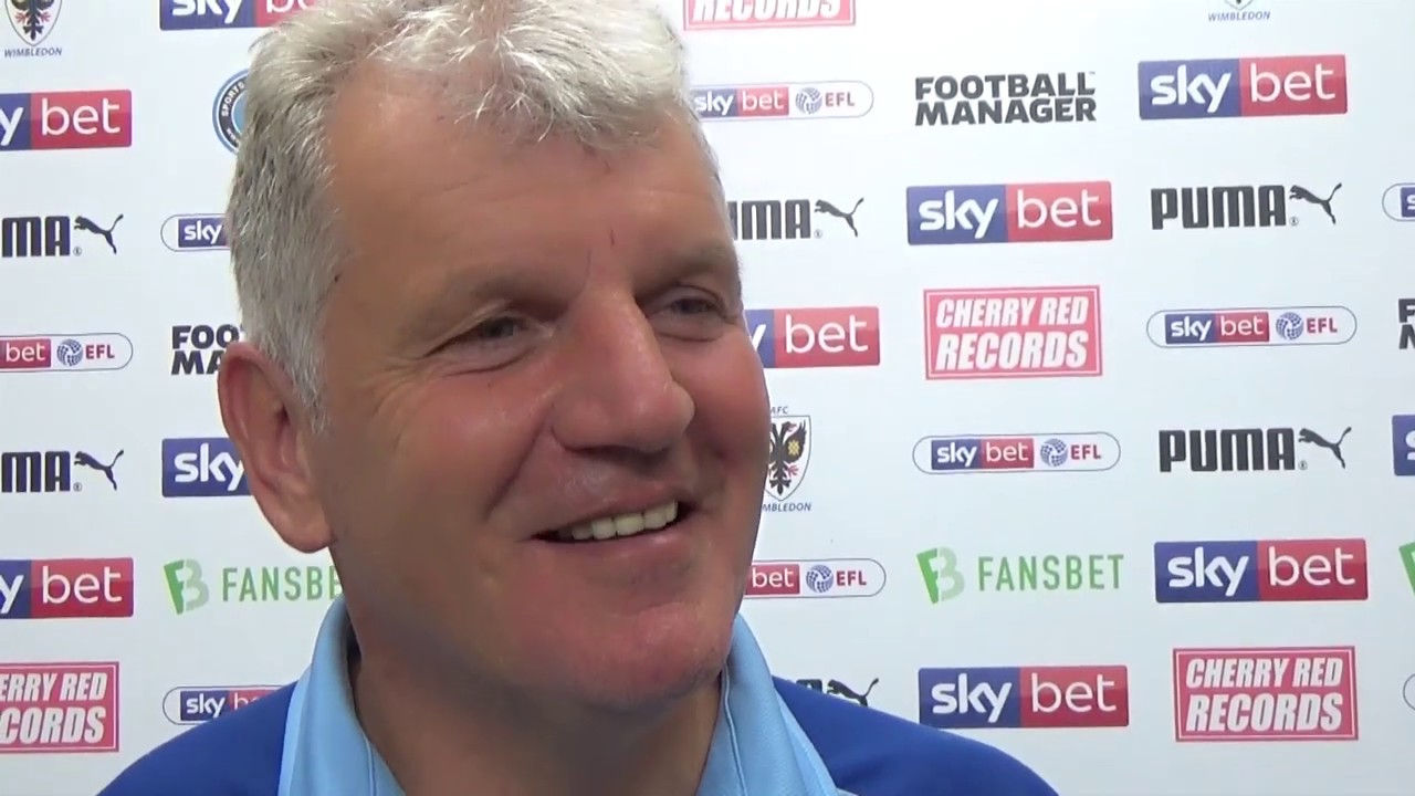 Glyn Hodges' post-match reaction after third league win