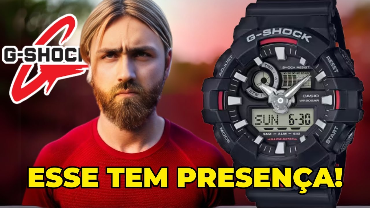 [Unboxing] Relógio Masculino Casio G-Shock GA-700-1A ATEMPORAL!