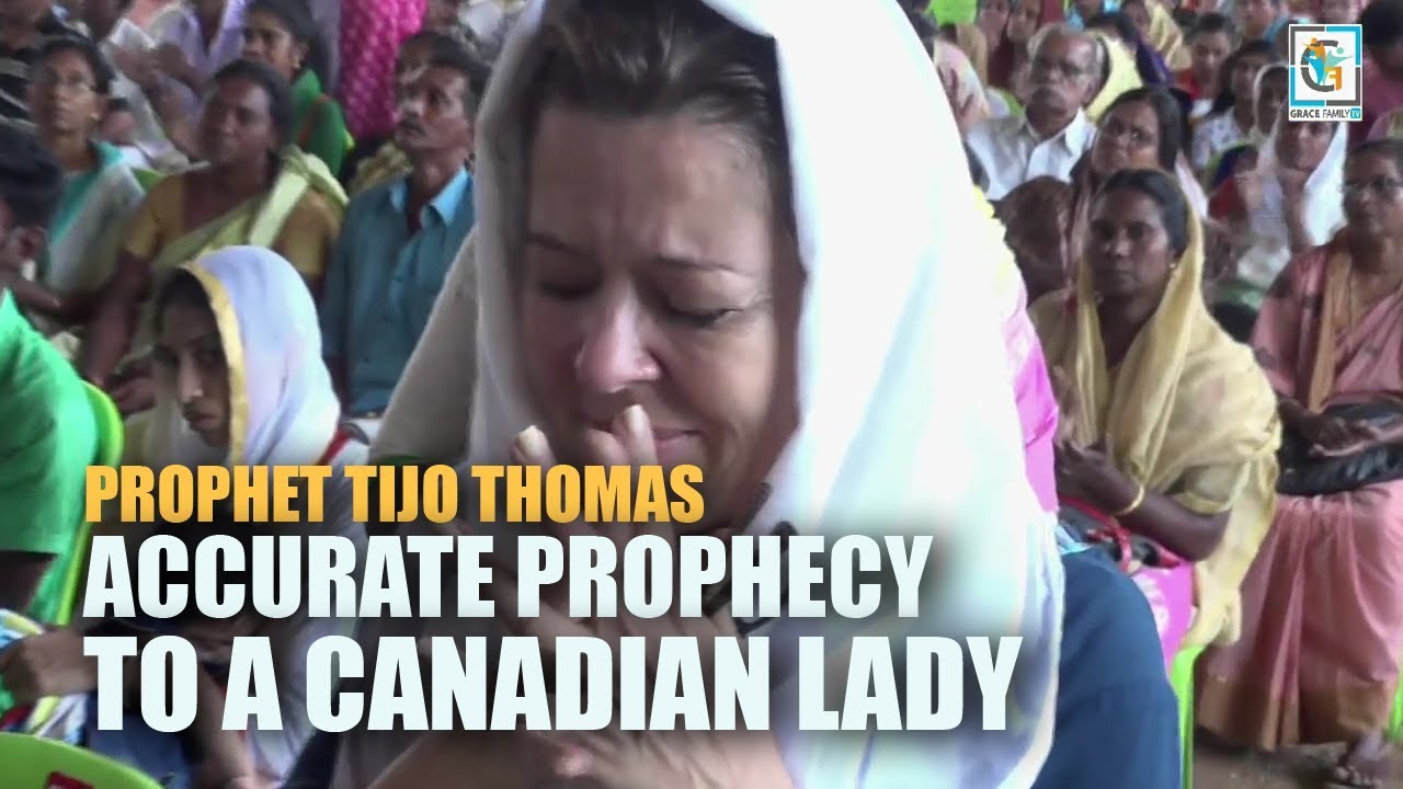 Accurate prophecy to a Canadian Lady by prophet Tijo Thomas in a church sunday service