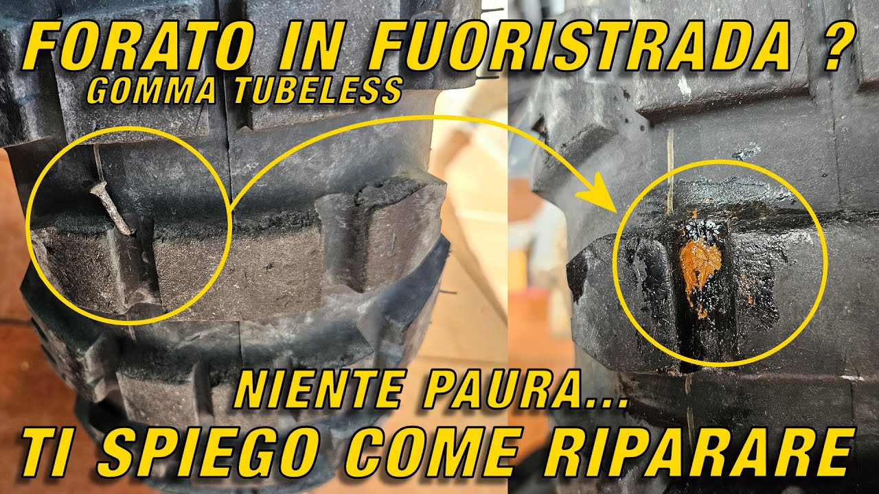 Hai bucato la gomma tubeless in off-road. Ti spiego come riparare !!!