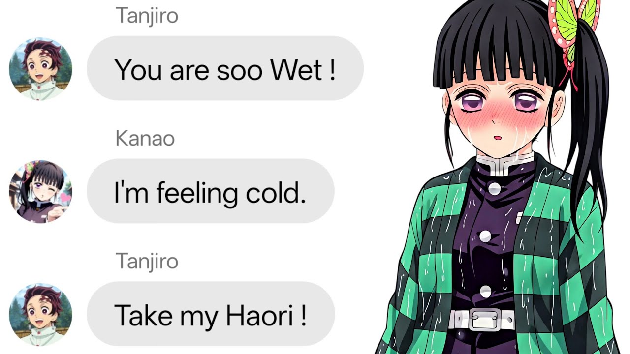 If Tanjiro and Kanao Stuck in Rain | Demon Slayer discord server 