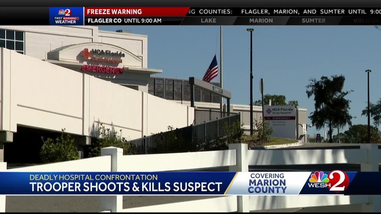 Florida Highway Patrol trooper shoots, kills suspect at Ocala hospital, police say