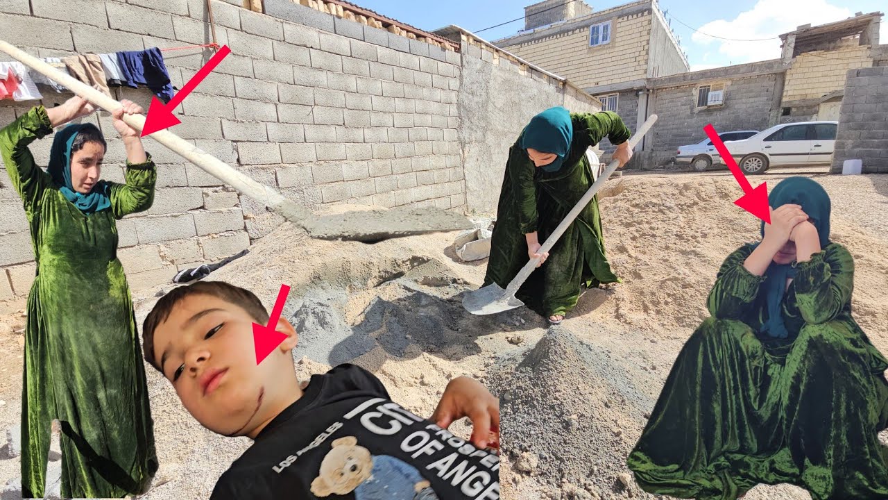Hard but Real Life | Fereshteh Khanum, Imran's Absence, Four Young Children, and Mahan's Wound