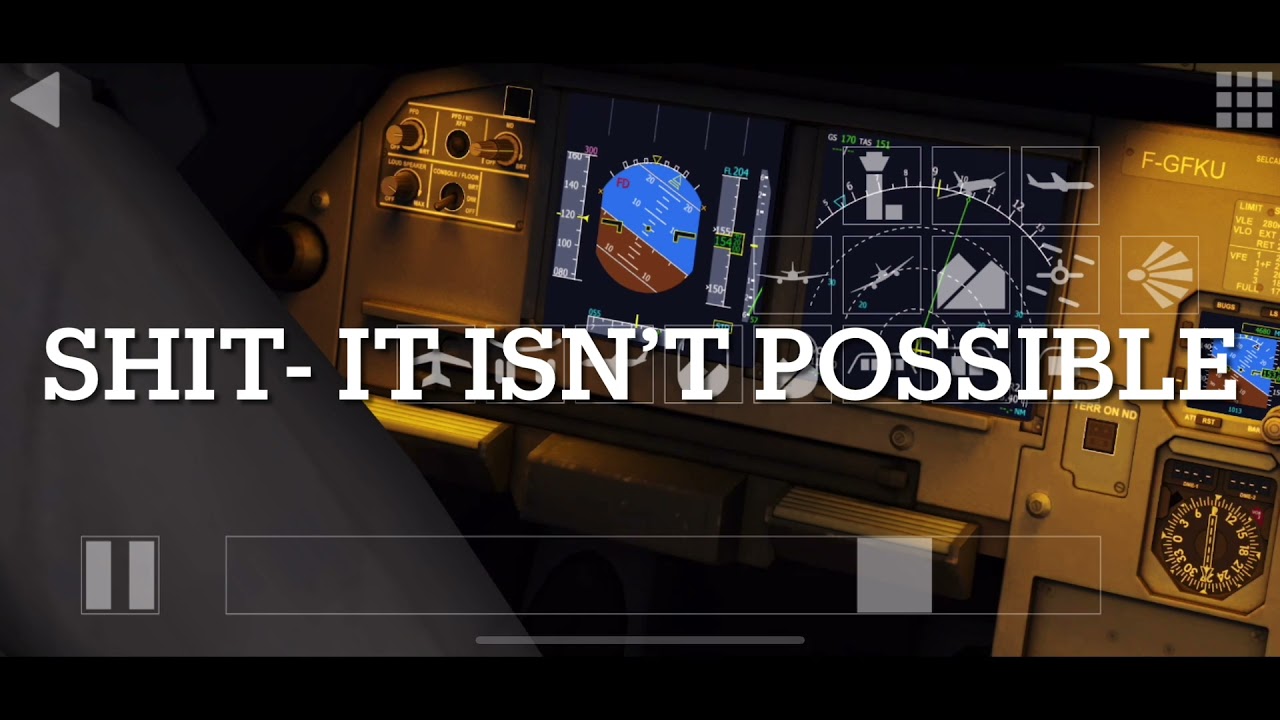 Air France 447 Crash animation. Flight sim