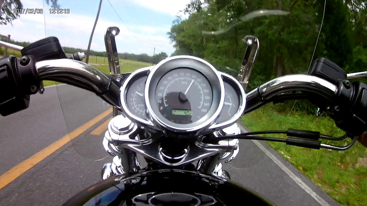 (LOST FOOTAGE) up to 120mph on the Harley Davidson vrod test ride (FT. Breaking the kevlar belt)